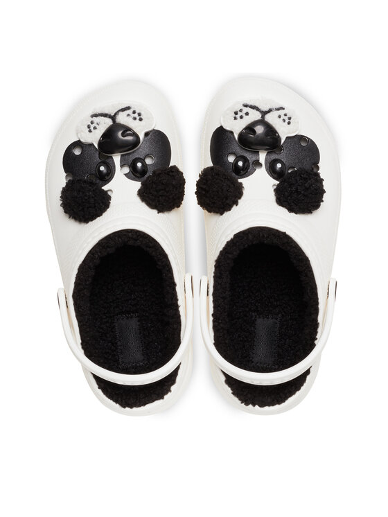 Crocs Crocs Şlapi Classic Lined Iam Panda Bear Clog K 210400 Alb