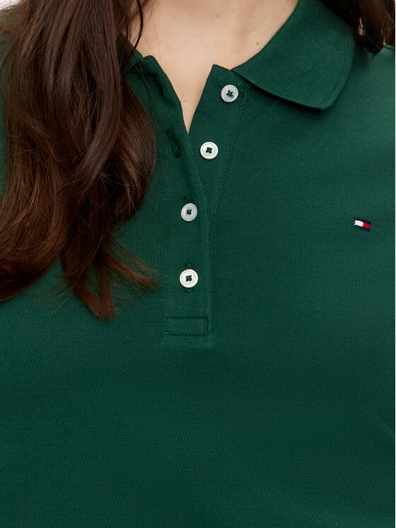 Tommy Hilfiger Tommy Hilfiger Polo 1985 WW0WW43225 Zaļš Slim Fit