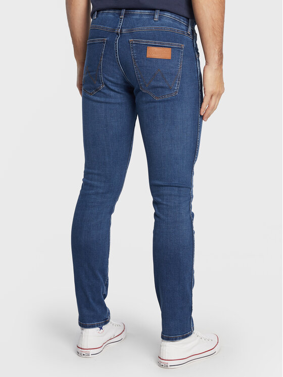 Wrangler Wrangler Jeans hlače Larston 812 W18SCS23I 112320848 Mornarsko modra Slim Tapered Fit