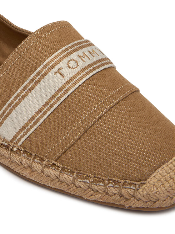 Tommy Hilfiger Tommy Hilfiger Espadrile Hilfiger Webbing Espadrille FW0FW09334 Smeđa