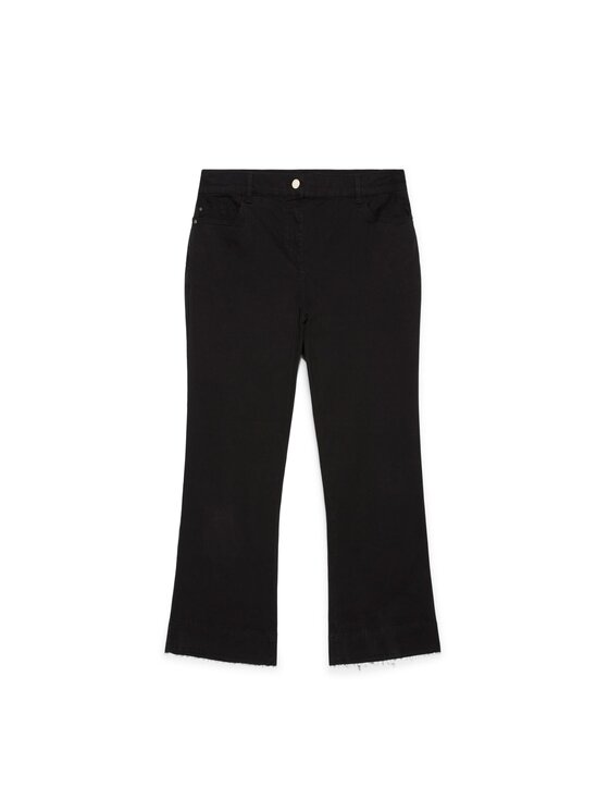 Fiorella Rubino Fiorella Rubino Spodnie materiałowe P707T005160N033 Czarny Flare Fit