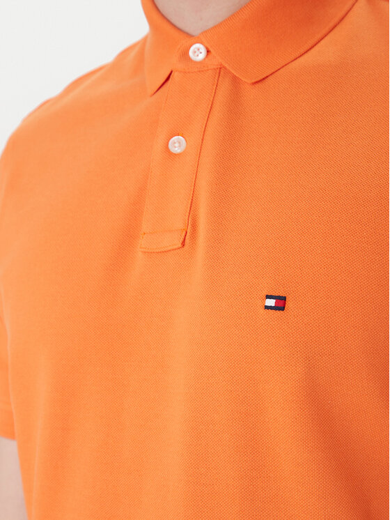 Tommy Hilfiger Tommy Hilfiger Polo 1985 MW0MW17770 Pomarańczowy Regular Fit