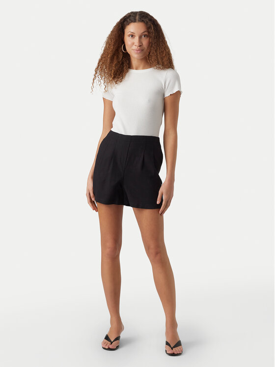 Vero Moda Vero Moda Pantalon scurți din material Jesmilo 10279694 Negru Regular Fit