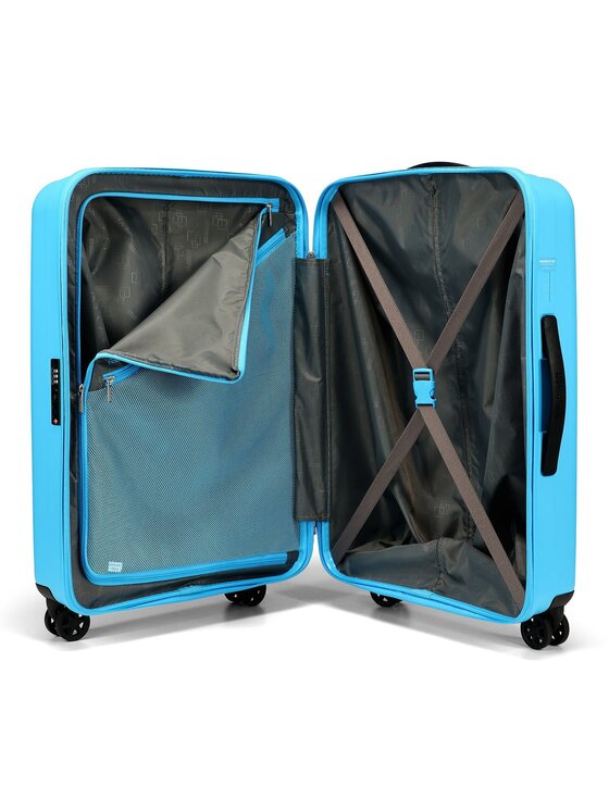American Tourister American Tourister Walizka średnia 327185 Błękitny