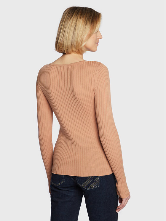 Guess Guess Sweater W3RR32 Z30L1 Bézs Slim Fit