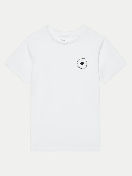 4F 4F T-shirt 4FJWAW24TTSHM1859 Bijela Regular Fit