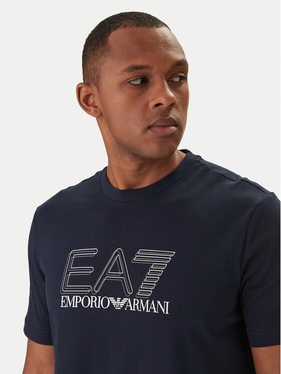 EA7 Emporio Armani EA7 Emporio Armani Marškinėliai 7M001307 AF10375 Tamsiai mėlyna Regular Fit