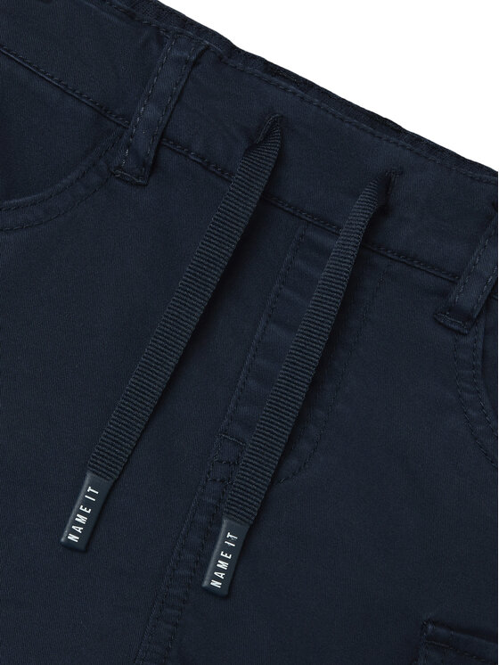 NAME IT NAME IT Szövet rövidnadrág Ben 13225803 Sötétkék Baggy Fit