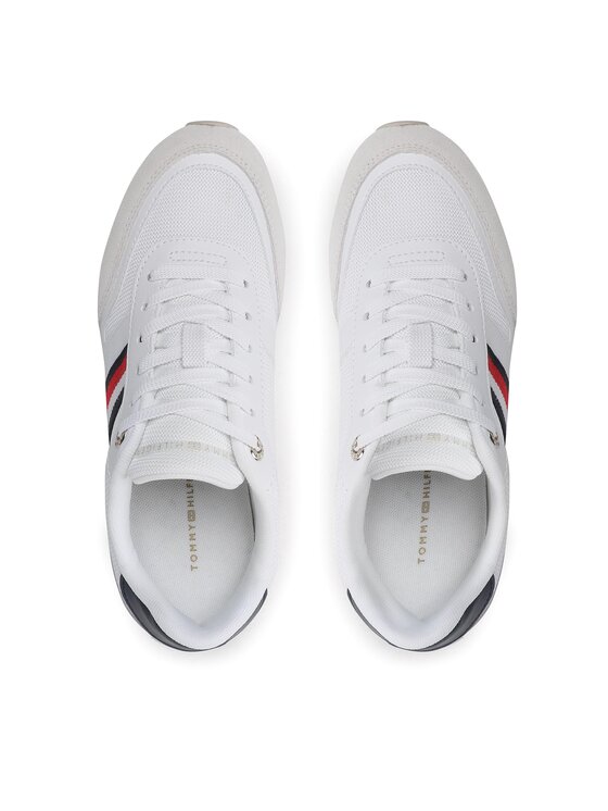 Tommy Hilfiger Tommy Hilfiger Sneakers Essential Stripes Runner FW0FW07382 Weiß