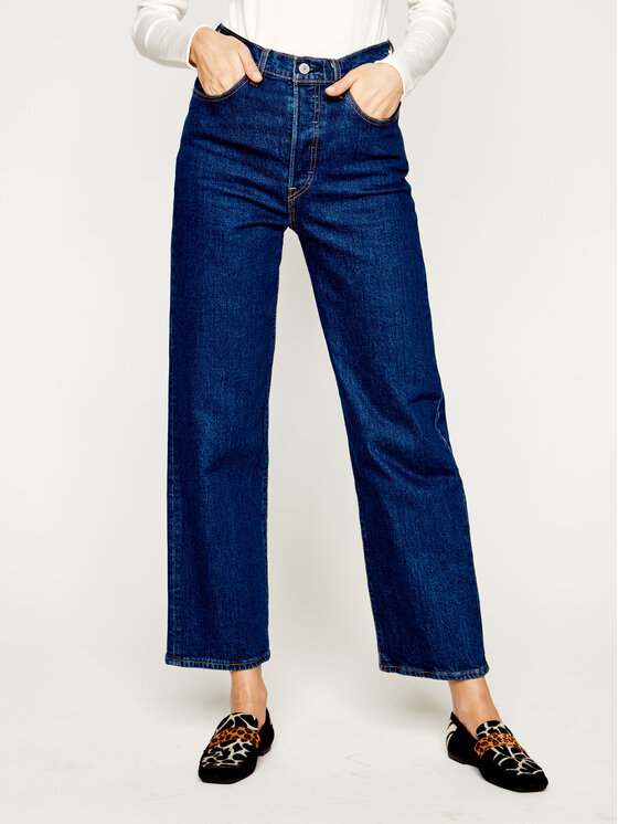 Levi's® Levi's® Straight Leg Farmer Ribcage Straight Ankle 72693-0002 Sötétkék Regular Fit