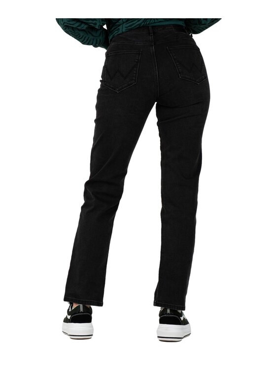 Wrangler Wrangler Jeansy W26RDF449 Czarny Straight Leg
