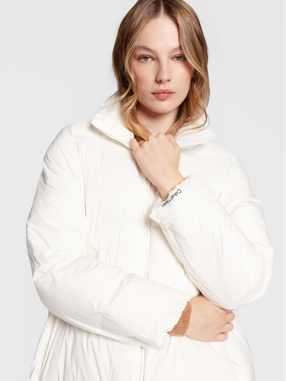 Calvin Klein Calvin Klein Vatovaná bunda Seamless Lofty K20K204691 Écru Regular Fit