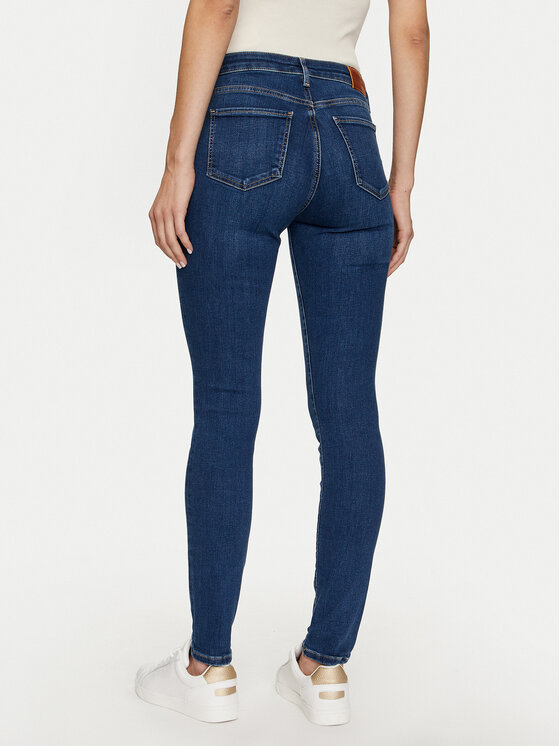 Tommy Hilfiger Tommy Hilfiger Jeans hlače WW0WW42768 Modra Skinny Fit