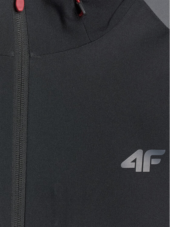 4F 4F Kurtka przejściowa MIDSHOP TEXTILE Szary Regular Fit