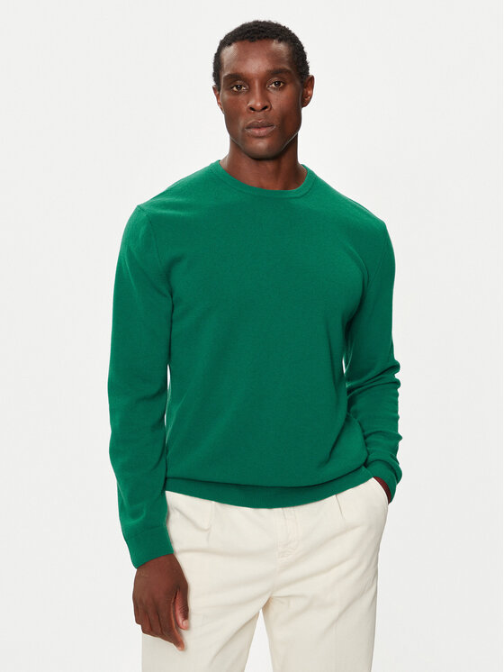 Męski Sweter United Colors Of Benetton, Rozmiar S, Zielony, 1002U1G34