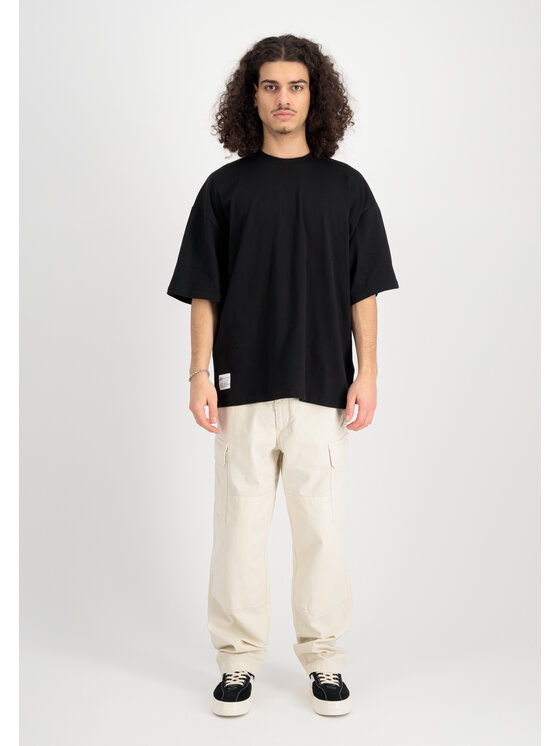 Alpha Industries Alpha Industries T-Shirt Logo Code Backprint T-Shirt Czarny Relaxed Fit