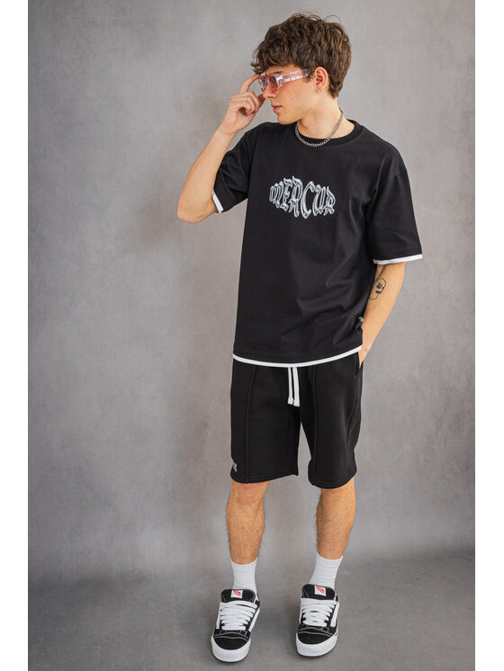Mercur Mercur Szorty Mural 2 Czarny Basic Fit