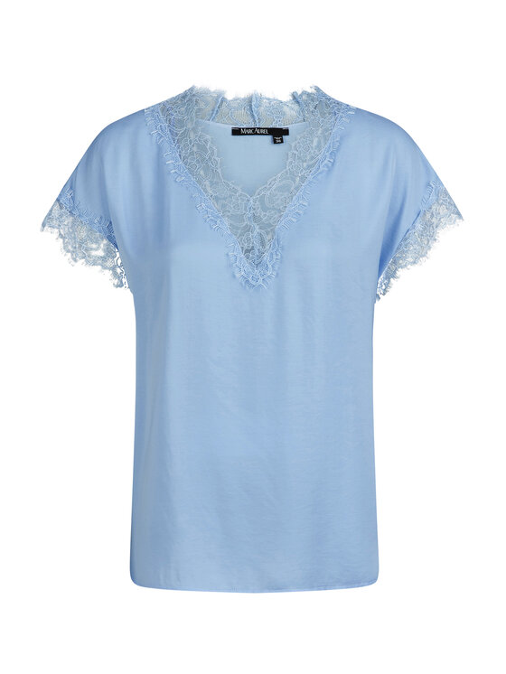 Marc Aurel Marc Aurel Bluse 6061 1000 93144 Himmelblau Regular Fit