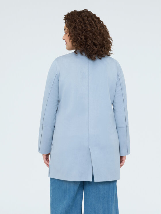 Fiorella Rubino Fiorella Rubino Płaszcz zimowy 0000L000052N013 Turkusowy A-Line Fit