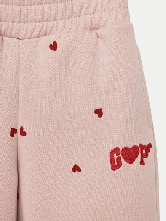 Gap Gap Spodnie dresowe 590876-00 Różowy Regular Fit