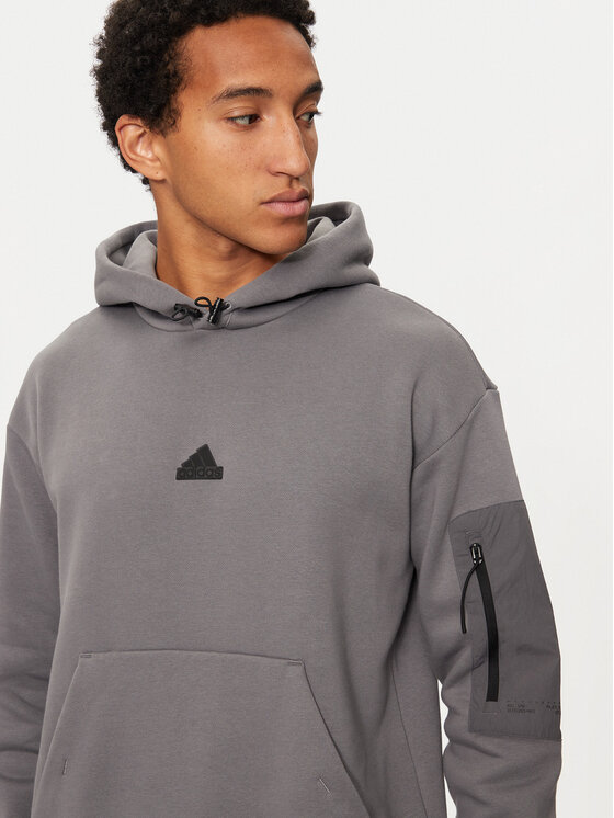 adidas adidas Bluză City Escape IY1518 Gri Regular Fit