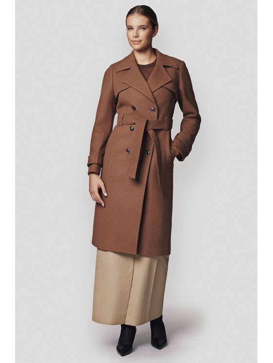 Lancerto Lancerto Płaszcz zimowy Loen PC073224000006 Brązowy Regular Fit