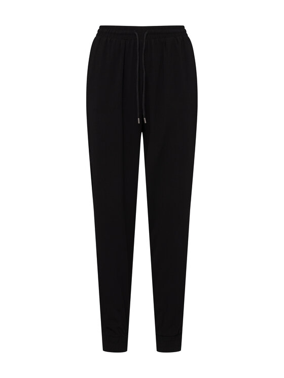 QUIOSQUE QUIOSQUE Joggers kalhoty Quiosque 3NU002299 Černá Regular Fit