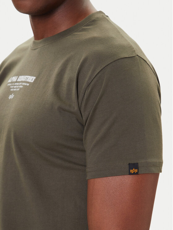 Alpha Industries Alpha Industries Marškinėliai Sky Wolf 258510 Žalia Regular Fit