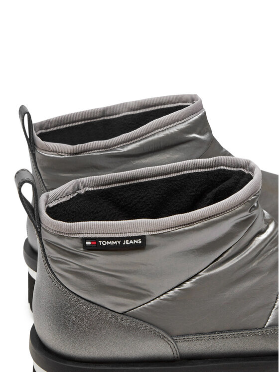 Tommy Jeans Tommy Jeans Stivali da neve Tjw Nylon Flatform Boot Wl EN0EN02689 Argento
