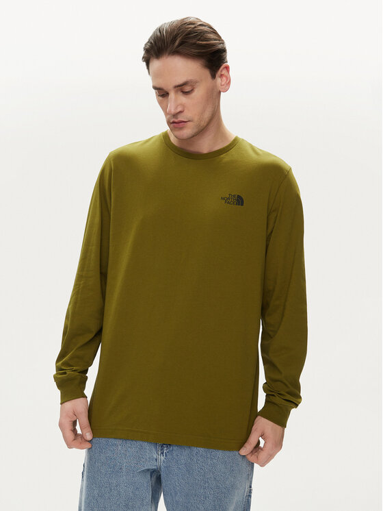 The North Face Longsleeve krekls Easy NF0A87N8 Zaļš Regular Fit