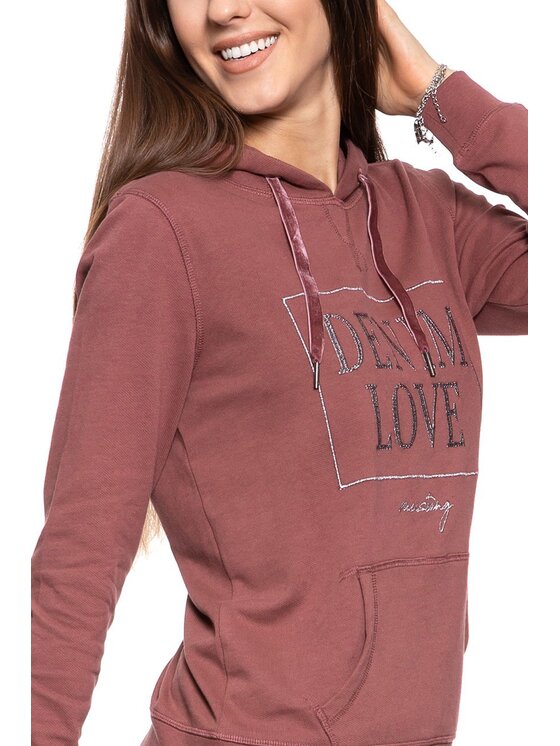 Mustang Mustang Bluza BELLA H STRUCTURE Brązowy Regular Fit