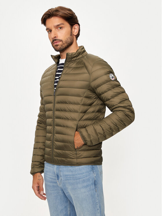 Jott Jott Geacă din puf Mat P000MDOW02 Verde Slim Fit