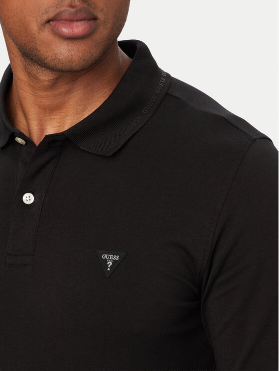 Guess Guess Polo M6YP36 K4395 Melns Extra Slim Fit