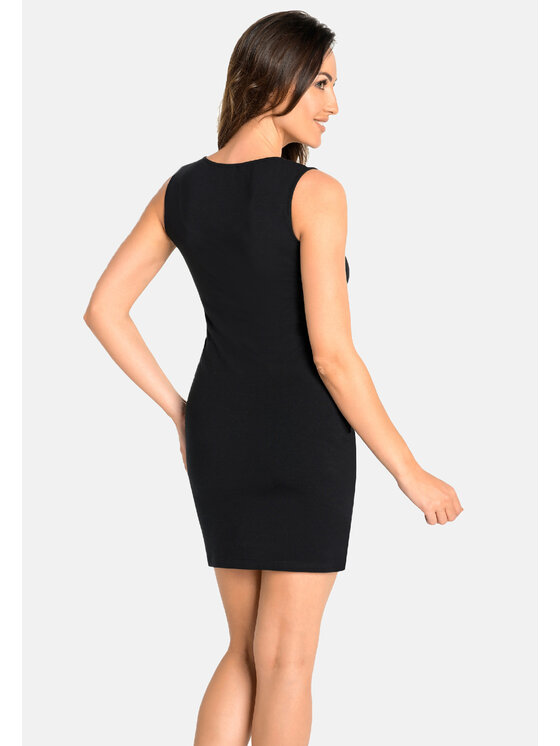 Teyli Teyli Koszula nocna 517 Czarny Regular Fit