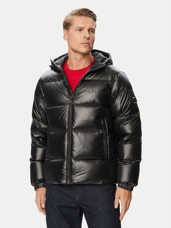 Tommy Hilfiger Tommy Hilfiger Μπουφάν πουπουλένιο MW0MW45304 Μαύρο Regular Fit
