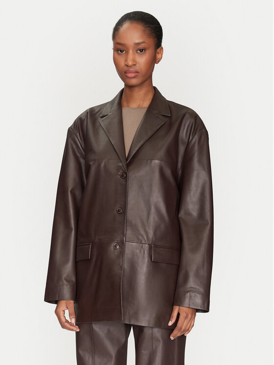 2NDDAY 2NDDAY Lederjacke 2251515672 3091 Braun Regular Fit