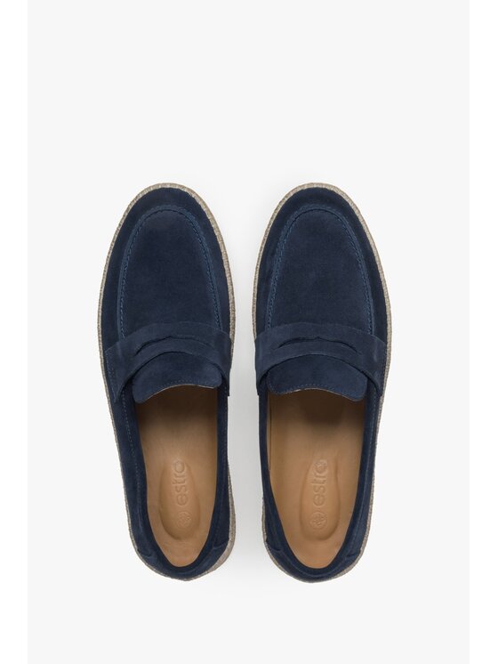 Estro Estro Μοκασίνια ER00115000 Σκούρο μπλε