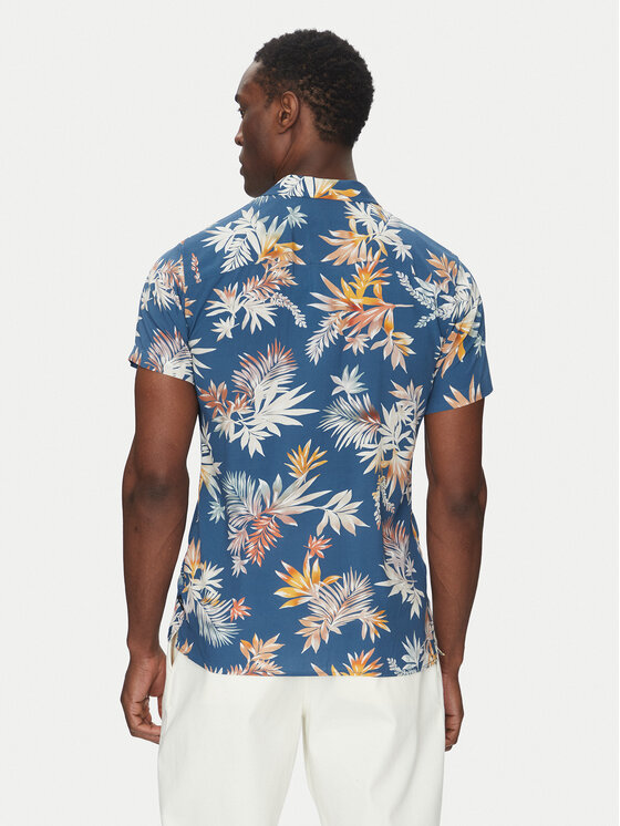 INDICODE INDICODE Camicia Rammie 20-435 Blu scuro Regular Fit