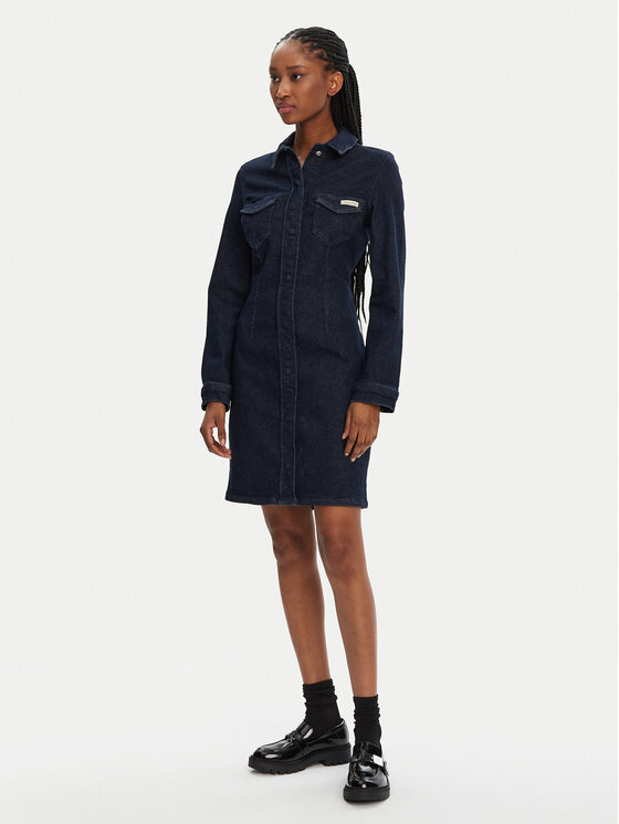 Calvin Klein Jeans Calvin Klein Jeans Джинсова сукня J20J225064 Cиній Slim Fit