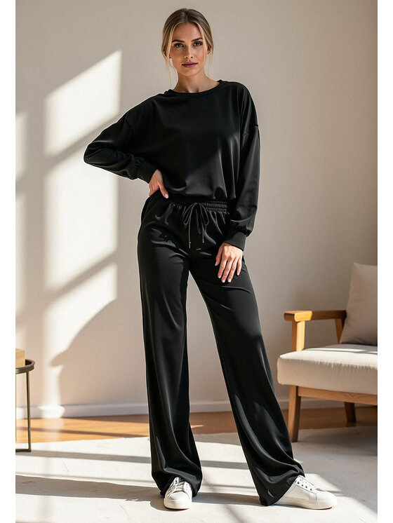 FIGL FIGL Tepláková súprava M1100 Čierna Regular Fit