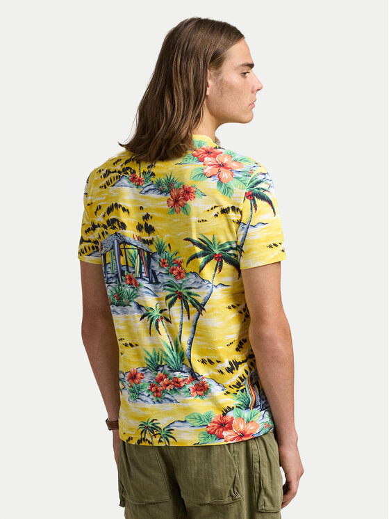 Polo Ralph Lauren Polo Ralph Lauren T-shirt 710963813001 Žuta Custom Slim Fit