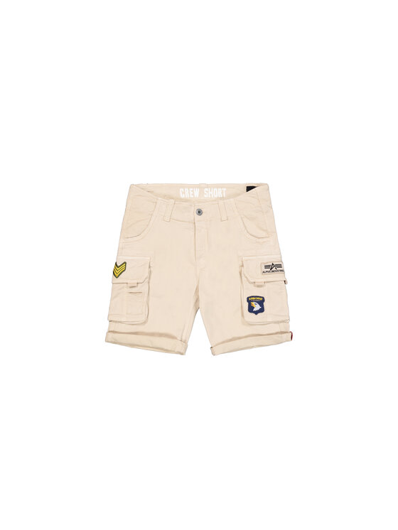 Alpha Industries Alpha Industries Šortky Crew Patch Short Béžová Slim Fit