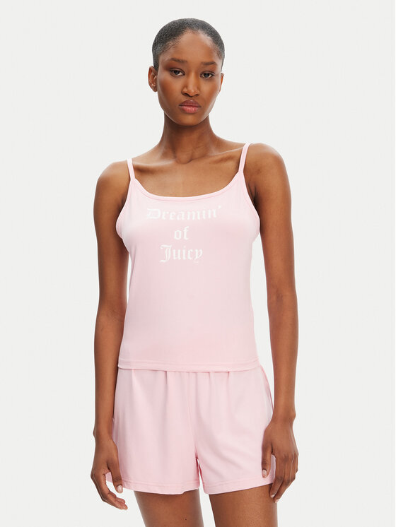 Juicy Couture Juicy Couture Felső Dream Of Vest JCLCT125505 Rózsaszín Slim Fit