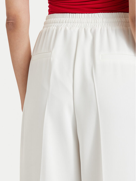 ACCESS FASHION ACCESS FASHION Spodnie materiałowe 63-5101-183 Biały Regular Fit