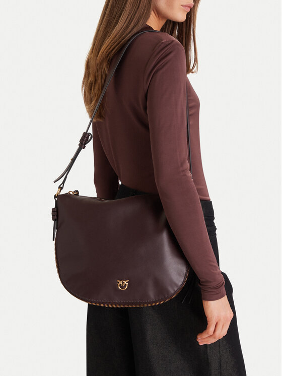 PINKO PINKO Geantă Hobo Zip Around Classic Ai 25-26 PLTT 105113 A0QO Vișiniu