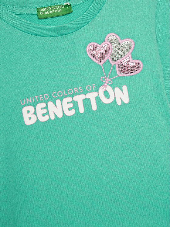 United Colors Of Benetton United Colors Of Benetton T-särk 3I1XG10JB Roheline Regular Fit