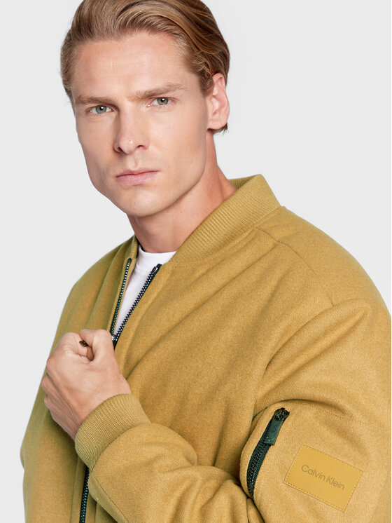 Calvin Klein Calvin Klein Dūnu jaka Blend Hero K10K110319 Bēšs Loose Fit
