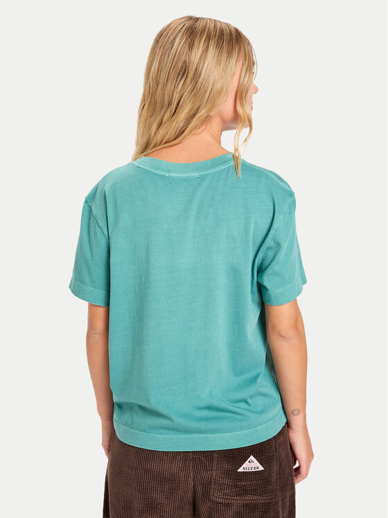 Quiksilver Quiksilver Majica Essential  EQWZT03196 Modra Regular Fit