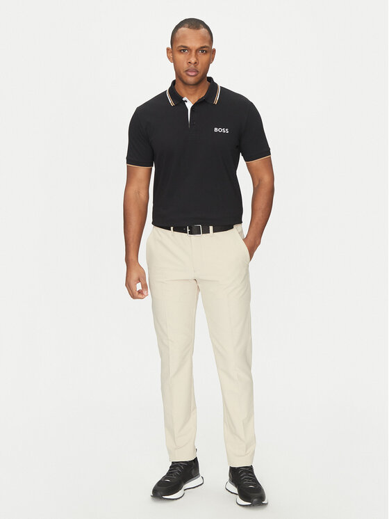 BOSS BOSS Polo marškinėliai Paddy Pro 50469102 Juoda Regular Fit