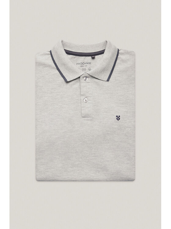 Próchnik Próchnik Polo PM4 PO073125000023 Szary Regular Fit